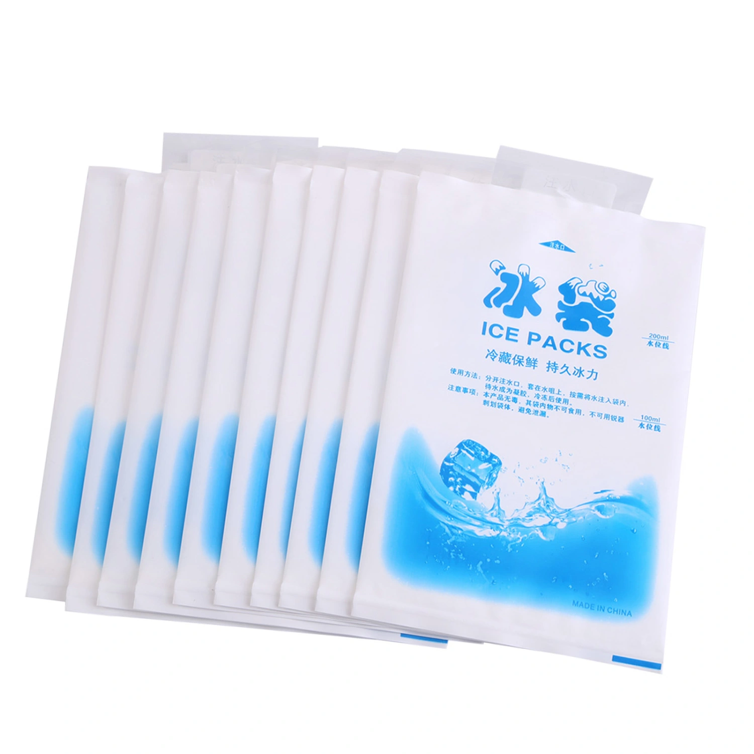 Freeze Reusable Cold Ice Gel Pack Picnic Food Storage Cooler Bag (200ml)
