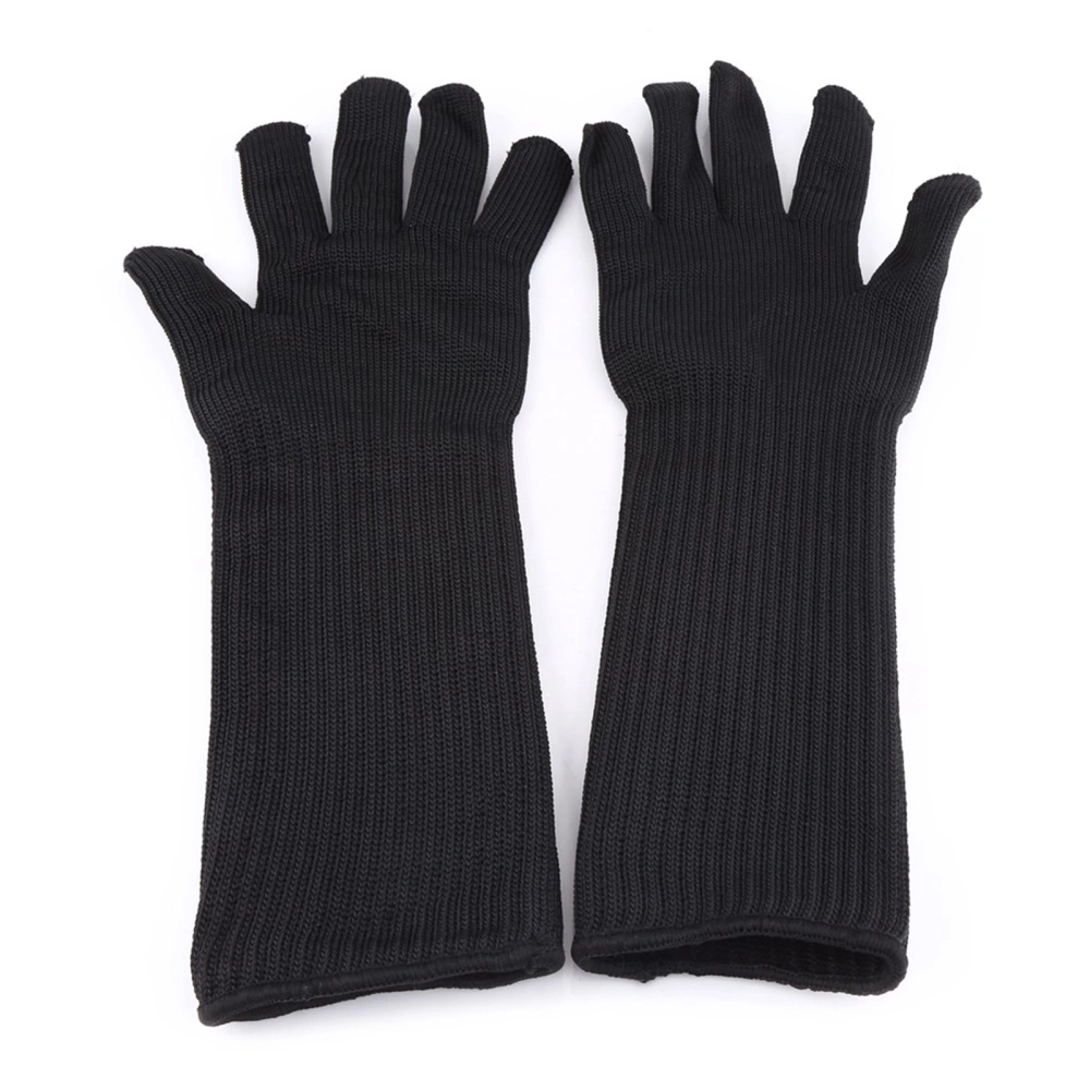 Stainless Steel Wire Cut resistant Gloves With Long Cuffs Hand Wrist Forearm Protector