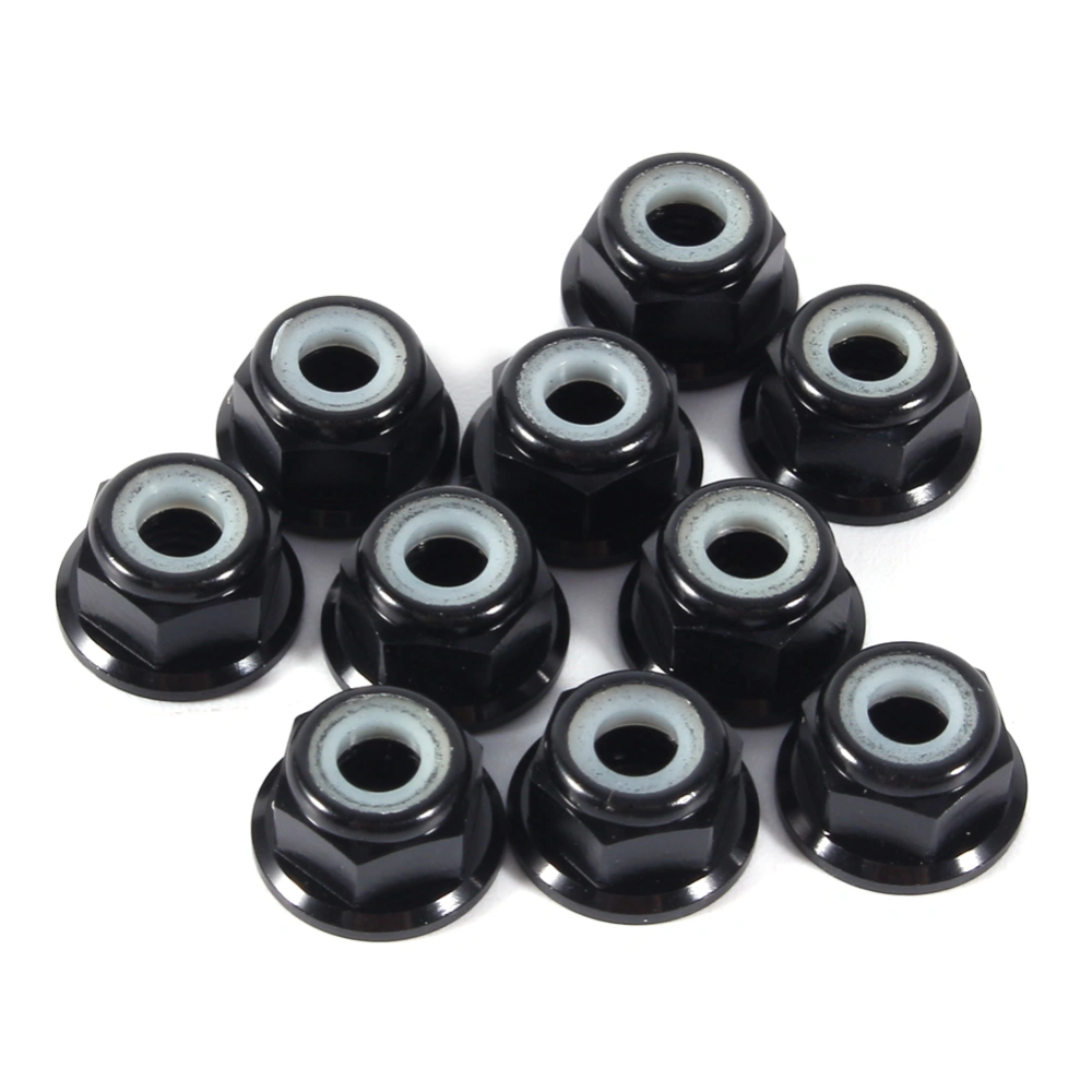 Anodize M4 Nylon Insert SelfLock Nuts Hex Lock Nut Aluminum Alloy 10pcs set