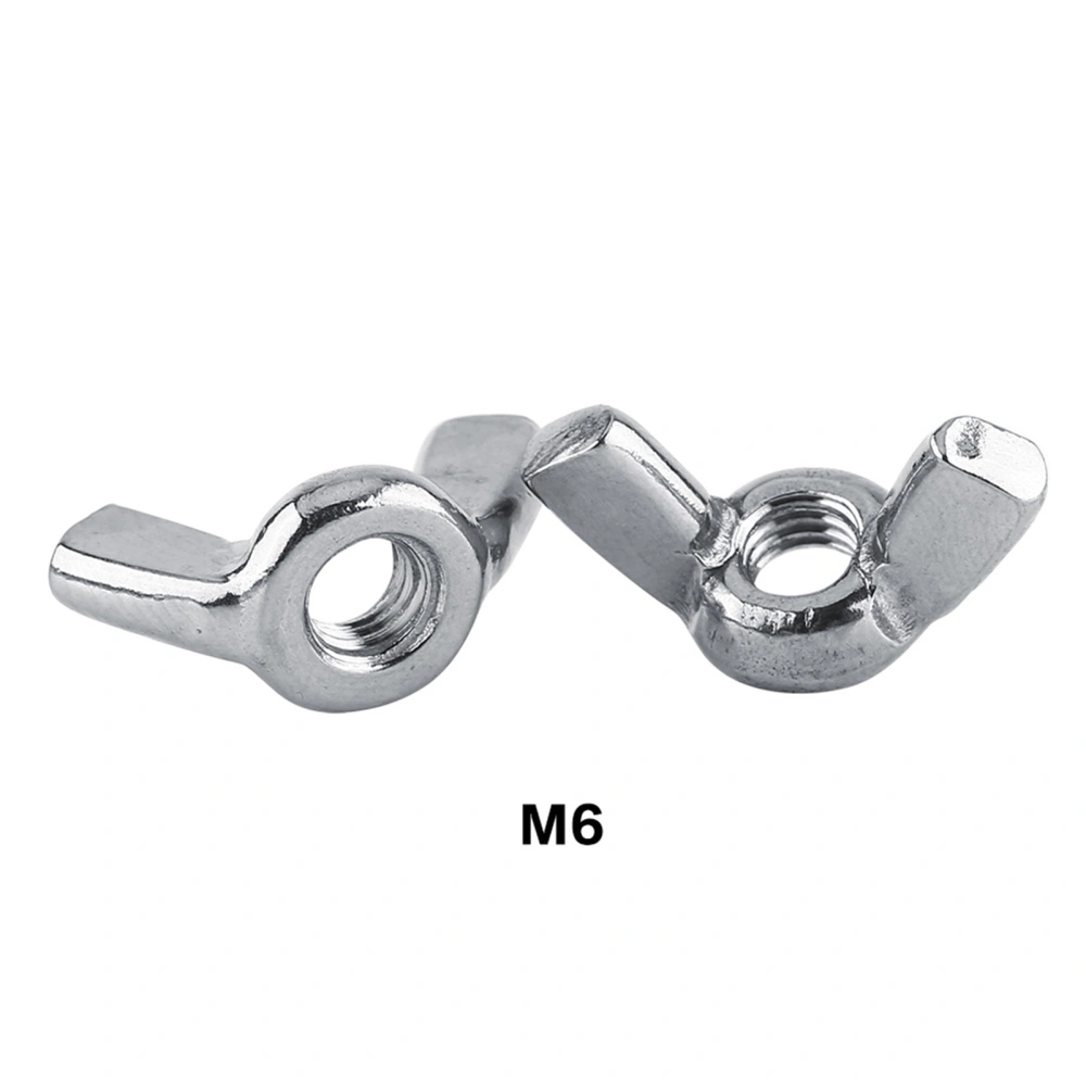 DIN315 Stainless Steel SS316 Wing Nut Butterfly Nuts Hardware Set (M6)