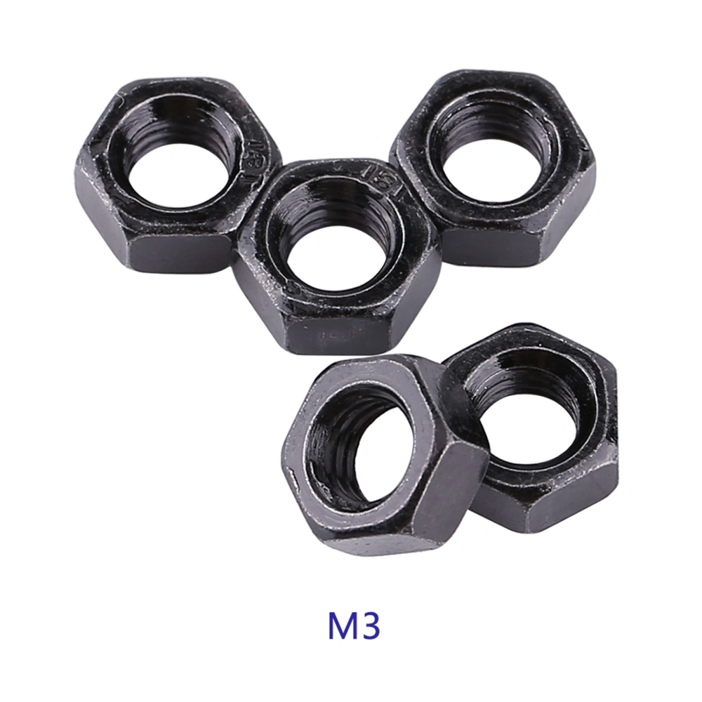 Threaded Galvanized Carbon Steel Metric Hex Hexagonal Nuts (M3)