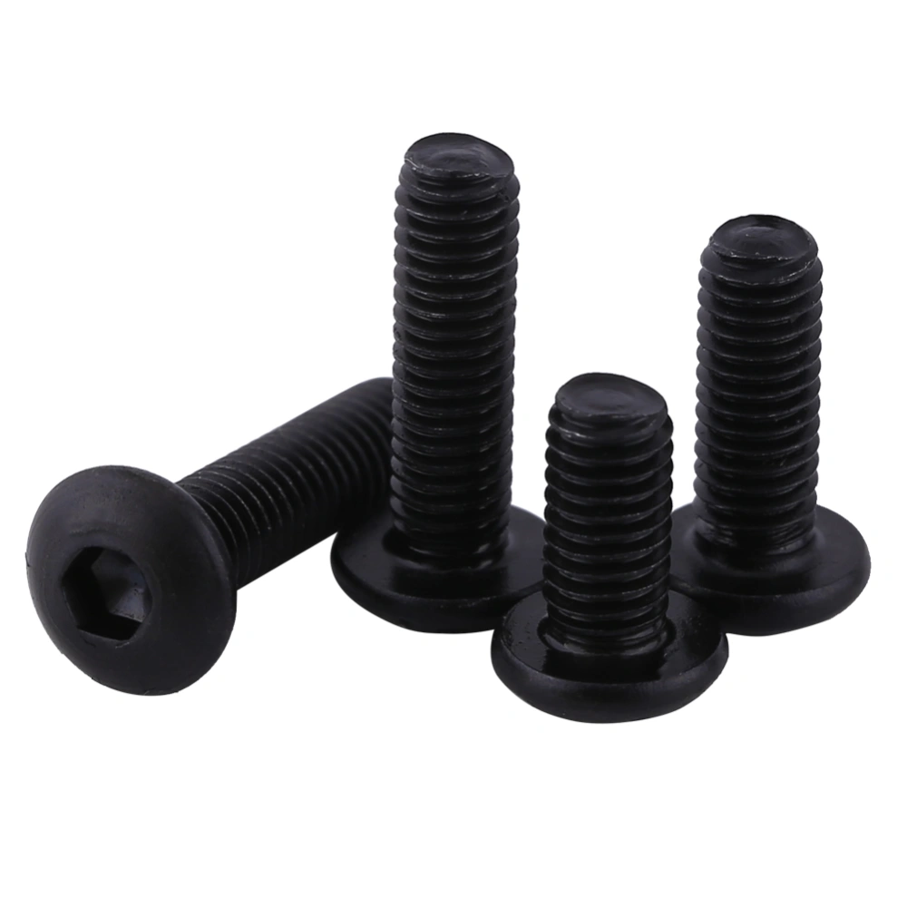 50pcs M3 Black 10.9 Grade Alloy Steel Allen Hex Socket Head Screw Bolt (M3*12mm)