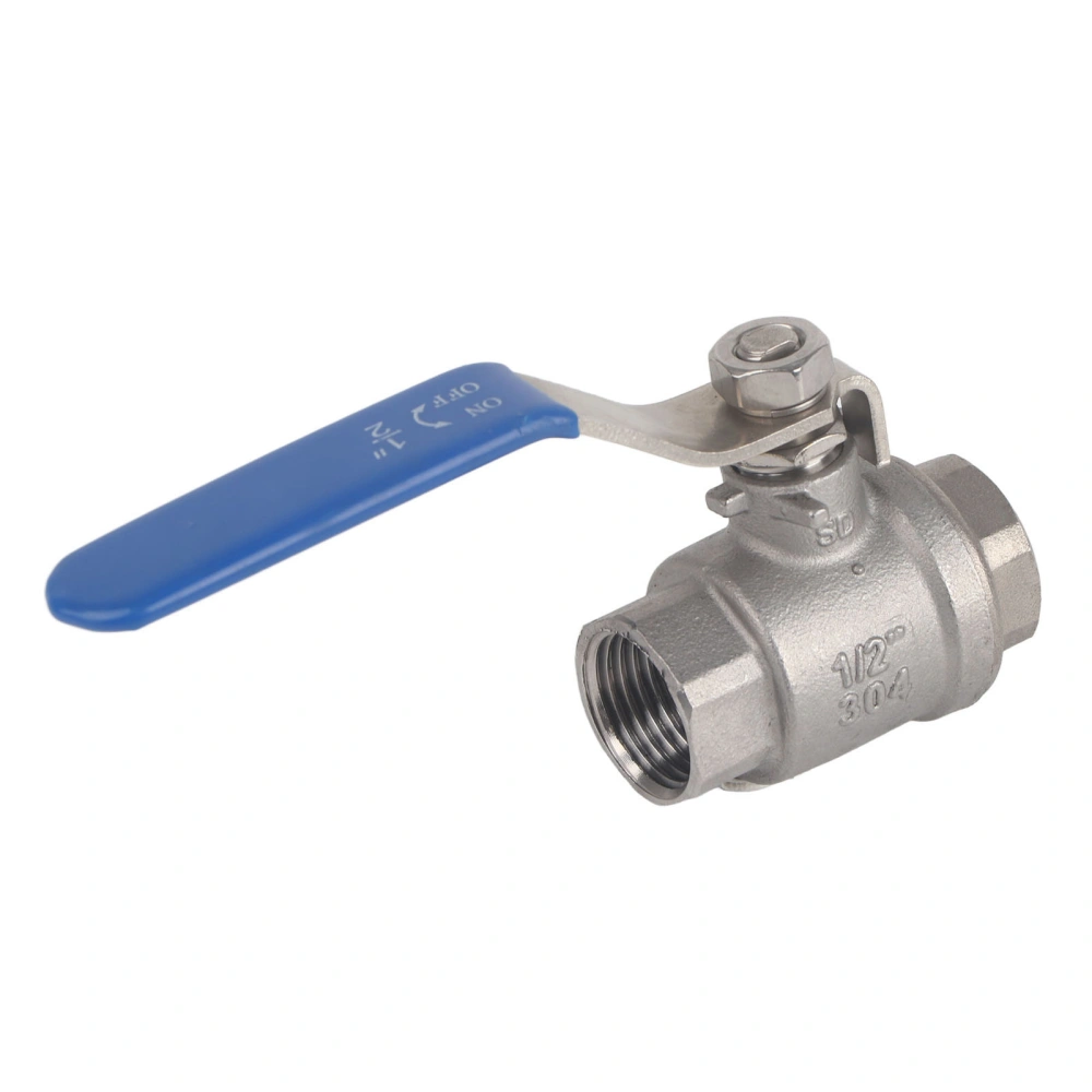 1/2'' NPT Full Port 2 Way Rotary Lever Stainless Steel SS304 Two Pieces Ball Valve WOG1000