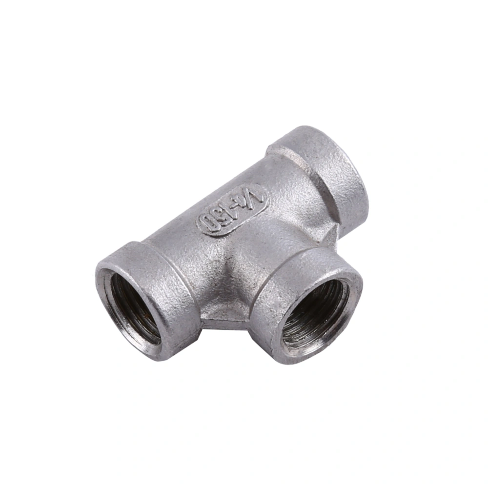 Brand New Tee 3 way Female Threaded Pipe Fittings Stainless Steel SS 304 (1/4" 37mm )