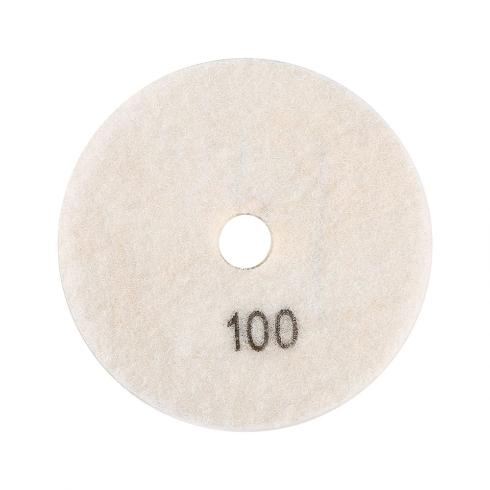 100mm 4" Wet Diamond Grinding Wheel Polishing Pad for Granite Marble Stone(Granularity 100)