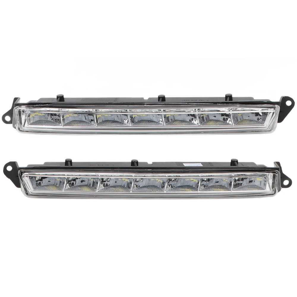 1 Pair Fog Lights 1649060351 Left Right LED Daytime Running Fog Lamp Kit Replacement for Benz GL‑Class X164 2006–2012