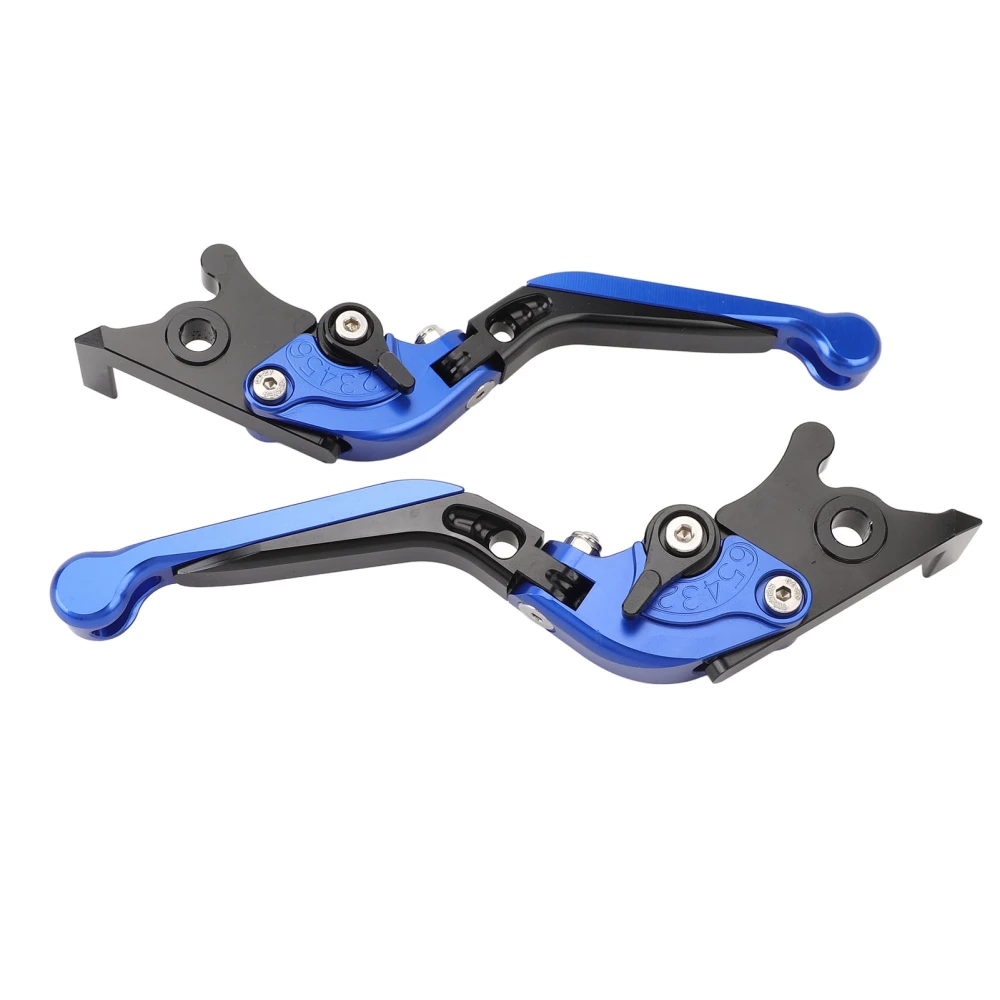 1 Pair Folding Clutch Lever Aluminum Alloy Adjustable Motorcycle Clutch Brake Handle Lever for NMax 125 NMax155 Blue