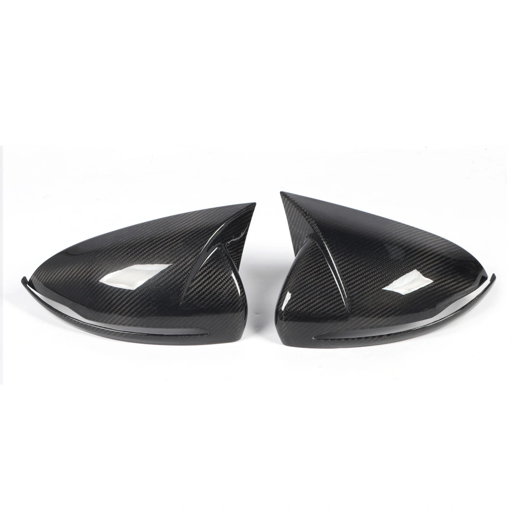 1 Pair Rearview Mirror Cover Cap Carbon Fiber Replacement for Benz C‑Class GLC‑Class S‑Class E‑Class W205 X253 W222 W238