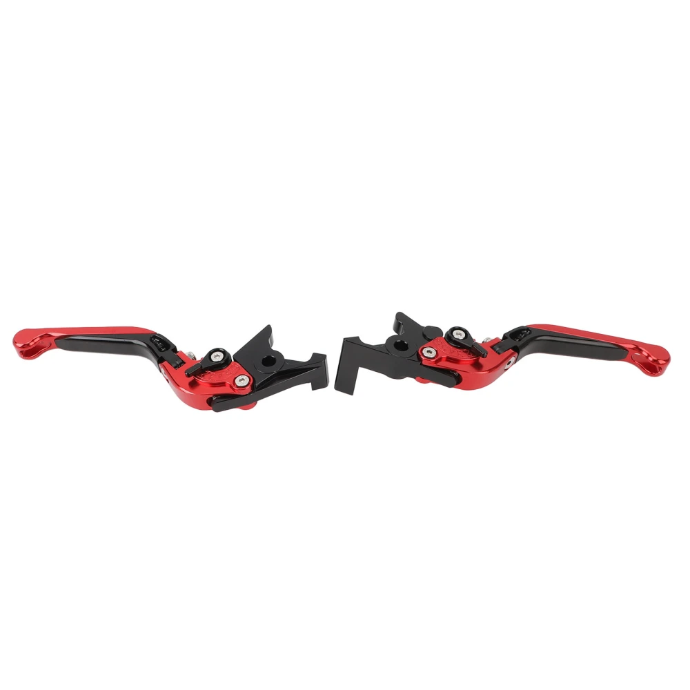 1 Pair Motorcycle Folding Clutch Lever Aluminum Alloy Adjustable Clutch Brake Handle Lever for Forza X‑ADV ADV Red