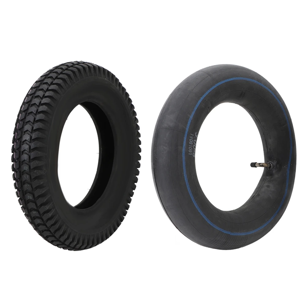 3.00‑8 Tire and Inner Tube Set Versatile Rubber Heavy Duty 14 Inch Wheelbarrow Tire Inner Tube for Hand Trucks Lawn Mowers