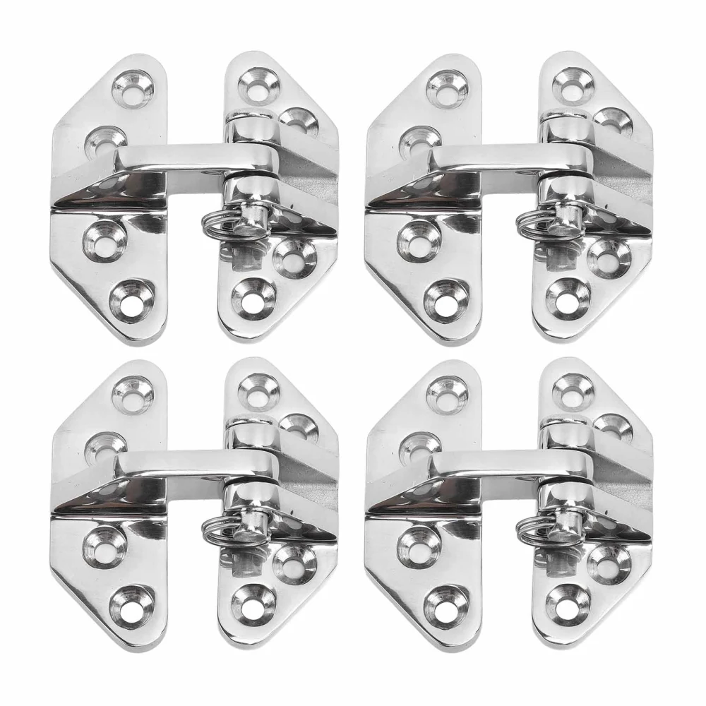 4PCS Boat Door Hinges 316 Stainless Steel Hatch Hinge Replacement for Marine Ship Inflatable Yacht 70x67mm