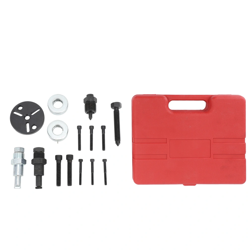 15PCS Car AC Compressor Clutch Remover Kit Auto Air Conditioning Repair Puller Tools for 148 A6 HR‑6 DA‑6 V5 Compressors