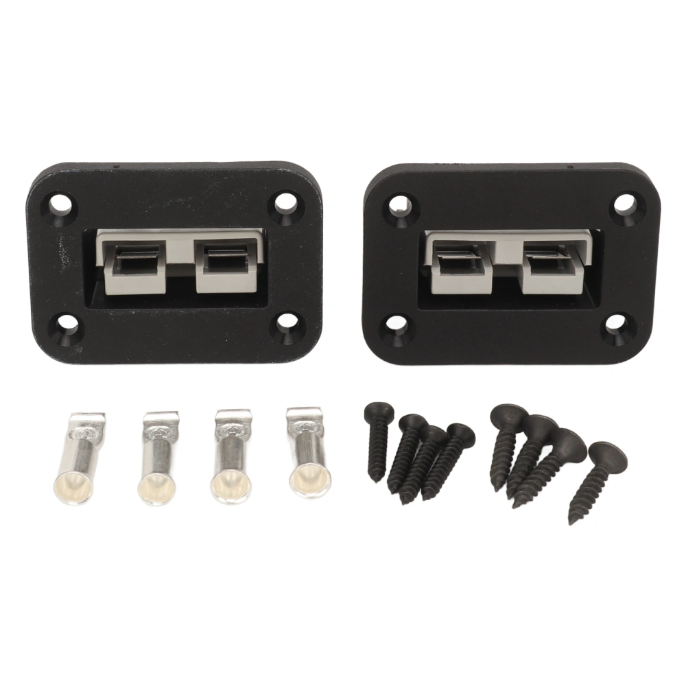 2pcs 50A Plug Mounting Panel Flame Retardant Embedded Connectors Flush Mount Recessed Plate for Anderson Power SB50 Series Connector