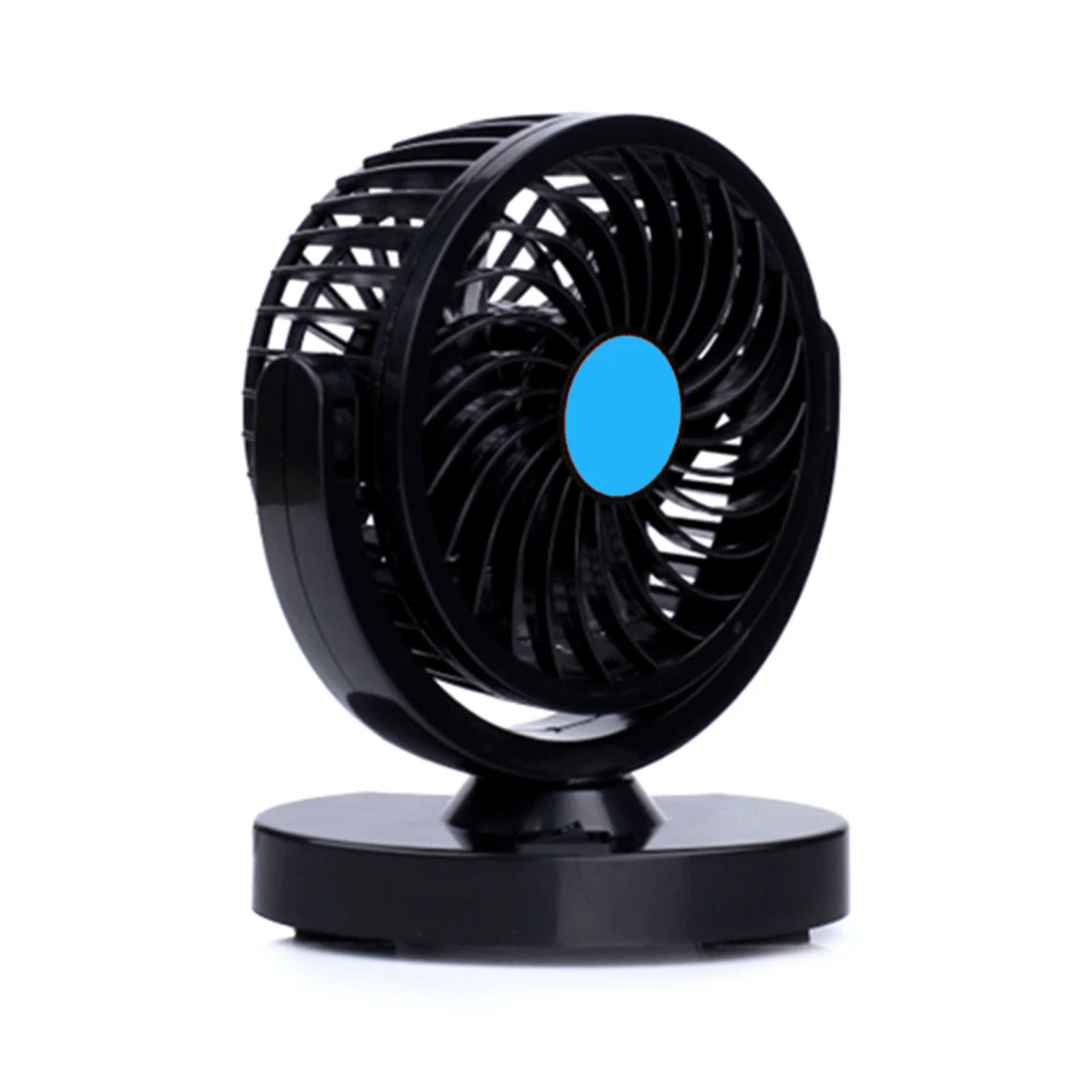 6 Inch Car Fan Stepless Speed Adjustable Angle Powerful Cooling Air Fan with Suction Cup for Dashboard Windshield