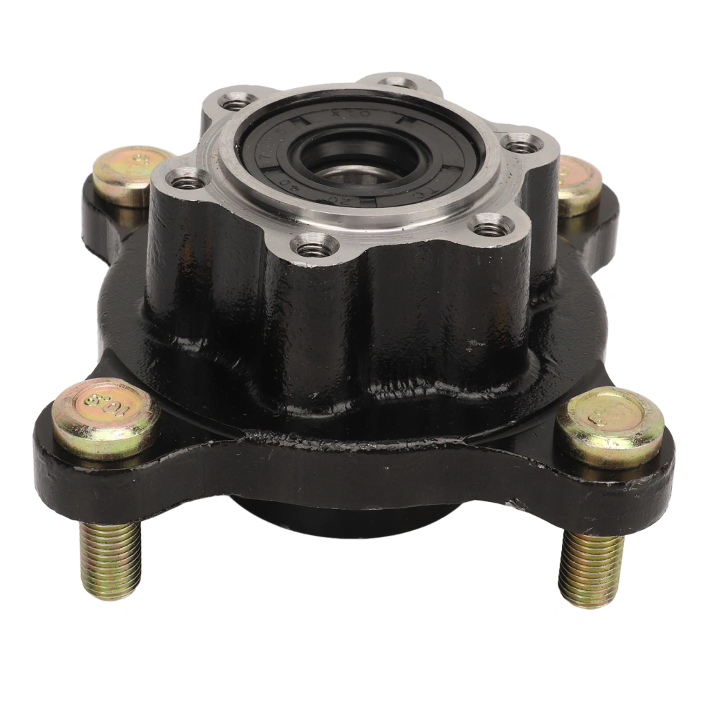 17mm Front Hub Flange Rustproof High Hardness Front Wheel Hub Flange with 4 M10 Bolts For 110cc 150cc 250cc Go Kart