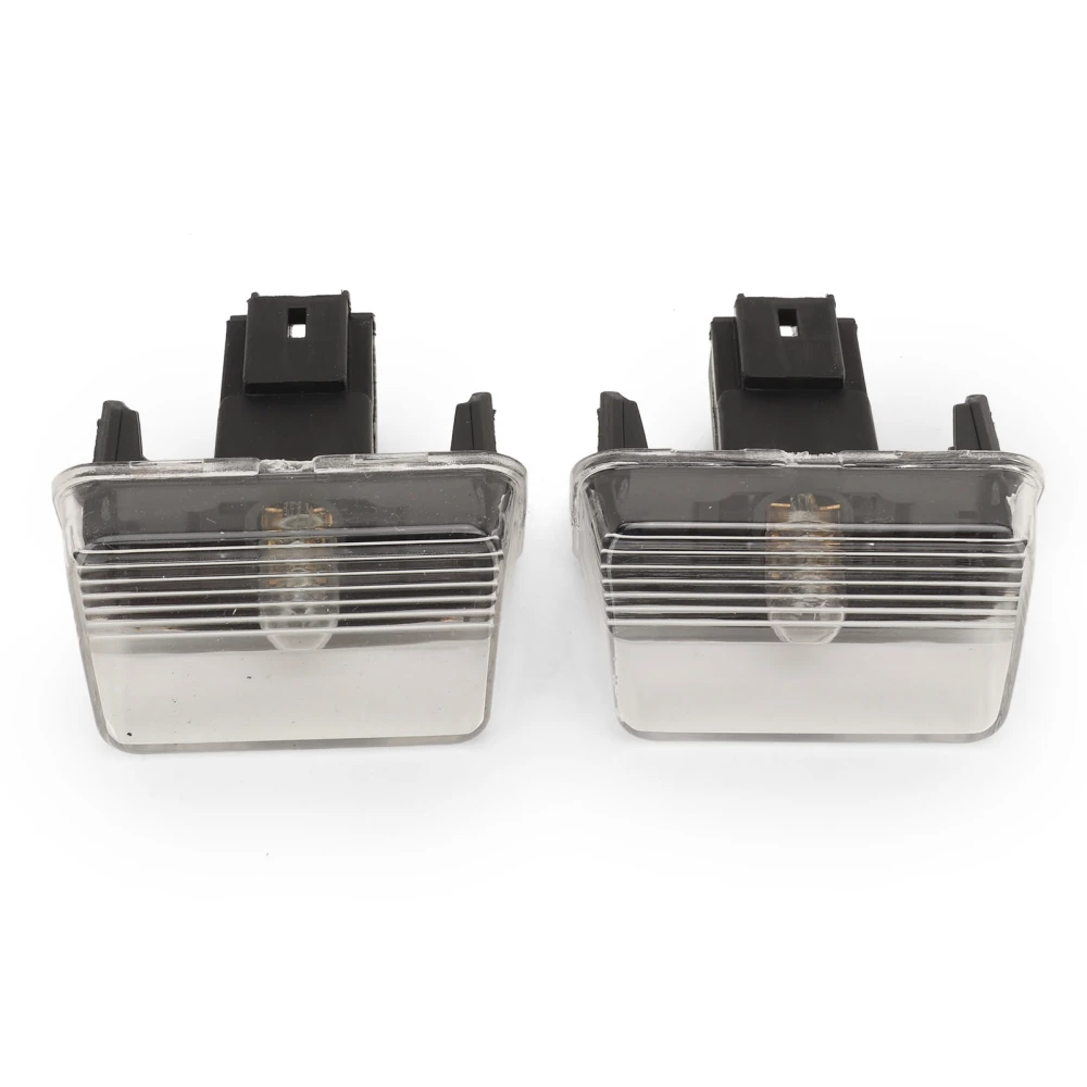 2PCS Rear License Plate Light Clear Lens High Illumination 6340.A3 Replacement for Peugeot 206 207 307 Partner