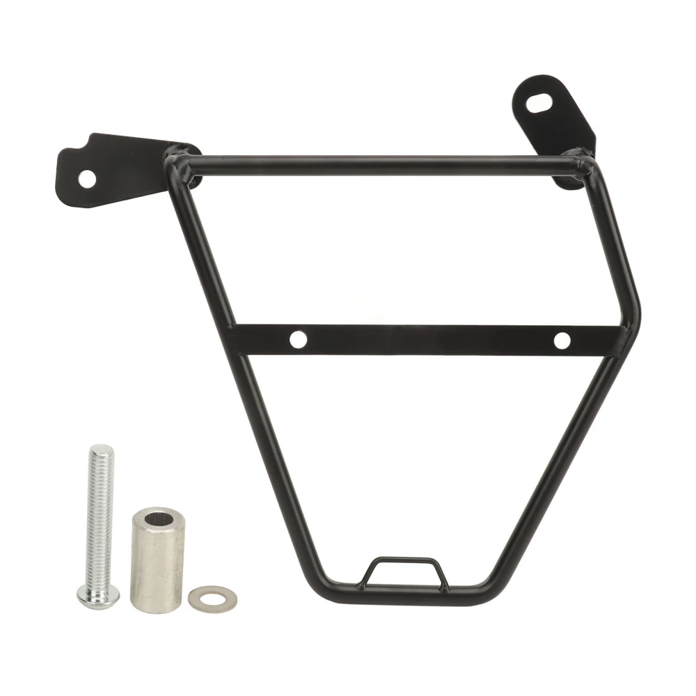 Black Motorcycle Saddle Bracket Iron Rustproof Motorcycle Saddlebag Luggage Rack Replacement for CB350 Hness 2021‑2023