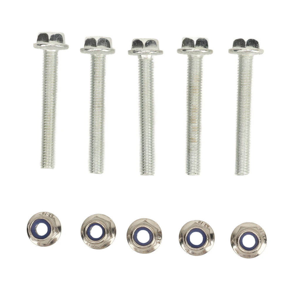 5 Set Auger Shear Bolt Lock Nut Kit 19M7834 Auger Shear Pin Bolts and Nut Replacement for Deere