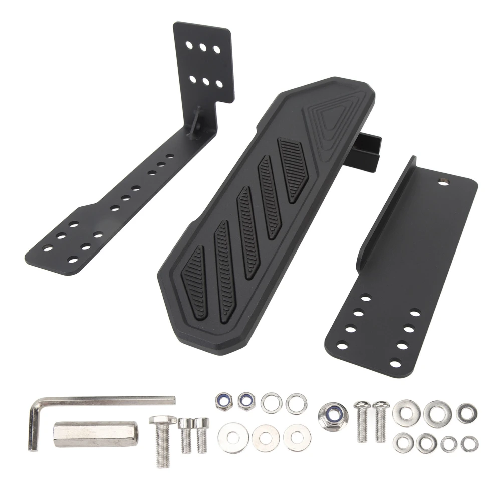 Dead Pedal Foot Rest Pad Left Side Adjustable Anti Slip Kick Panel Replacement for Wrangler JK JL JLU 4x JT