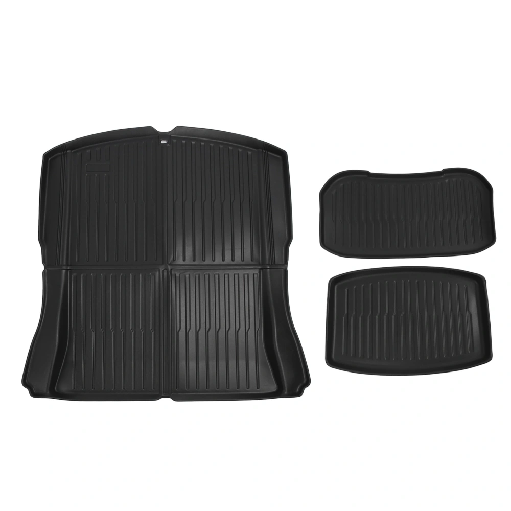 3Pcs Car Trunk Liner Set Protective Odorless Front Right Trunk Cargo TPE Mat Replacement for Tesla Model 3 2023 and Later