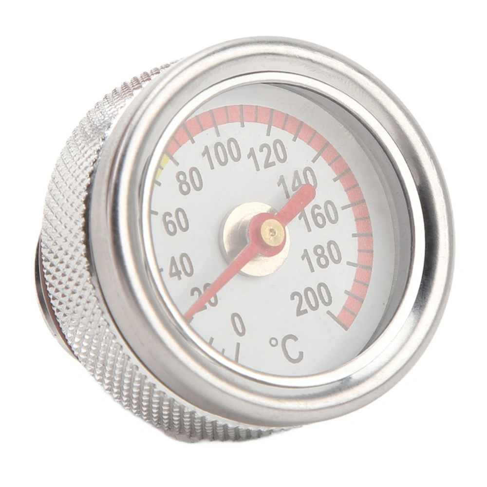 M20 X 1.5 Engine Oil Temperature Gauge 0 to 200℃ Easy Installation Durable Metal Motorbike Oil Temp Gauge