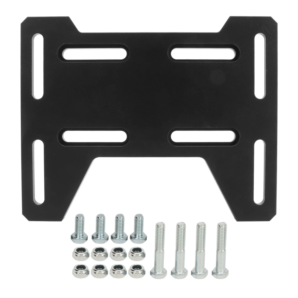 Motor Engine Mount Adapter Bracket Plate 7075 Billet Aluminum High Hardness for Small 4 Stroke Engines Black