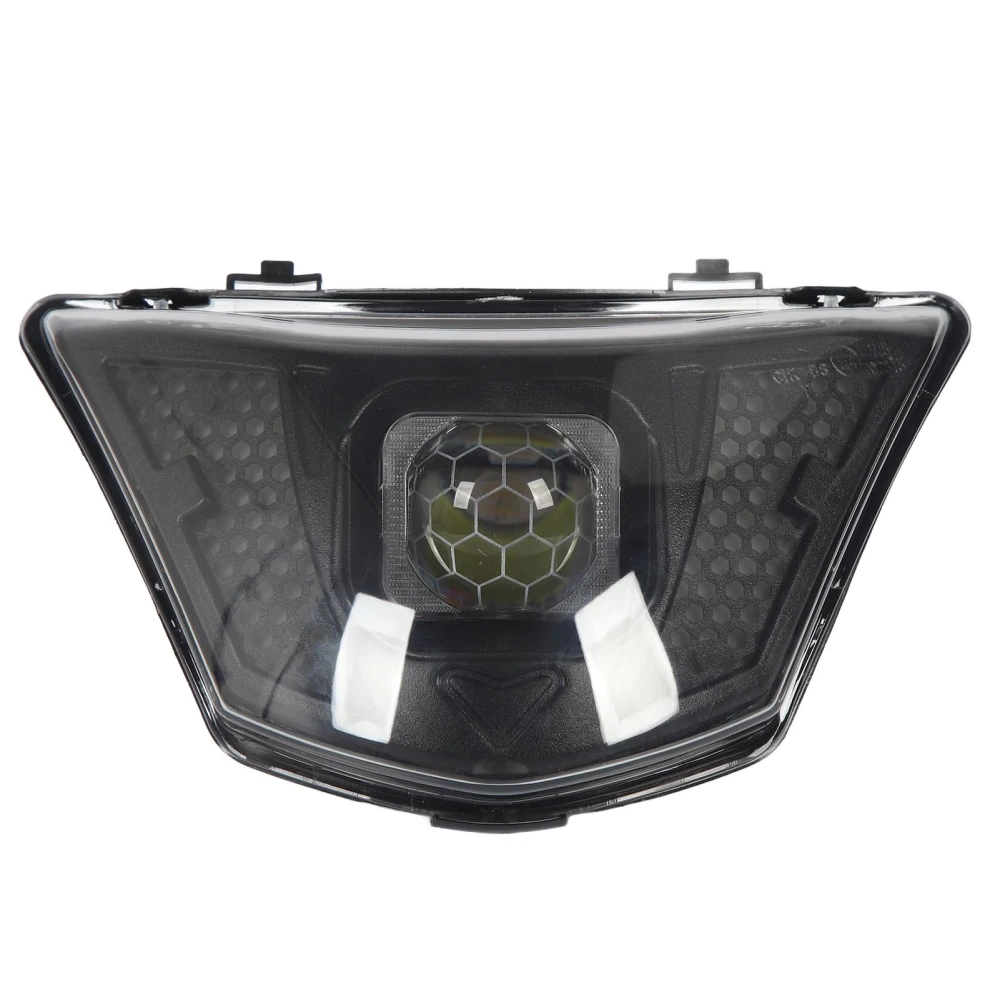 DC12V Motorcycle Headlight High Brightness LED Front Headlamp Transparent Lens Fit for LC135 V1 Red