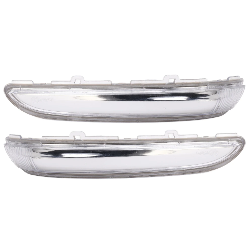 1 Pair Rearview Mirror Turn Signal Shell 9814464680 Wing Mirror Indicator Lamp Lens Replacement for Peugeot 208 2012 to 2019