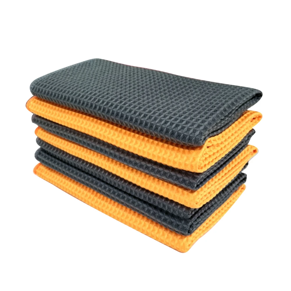 Car Cleaning Towel Highly Absorbent Multifunctional Microfiber Waffle Washing Towels for Window