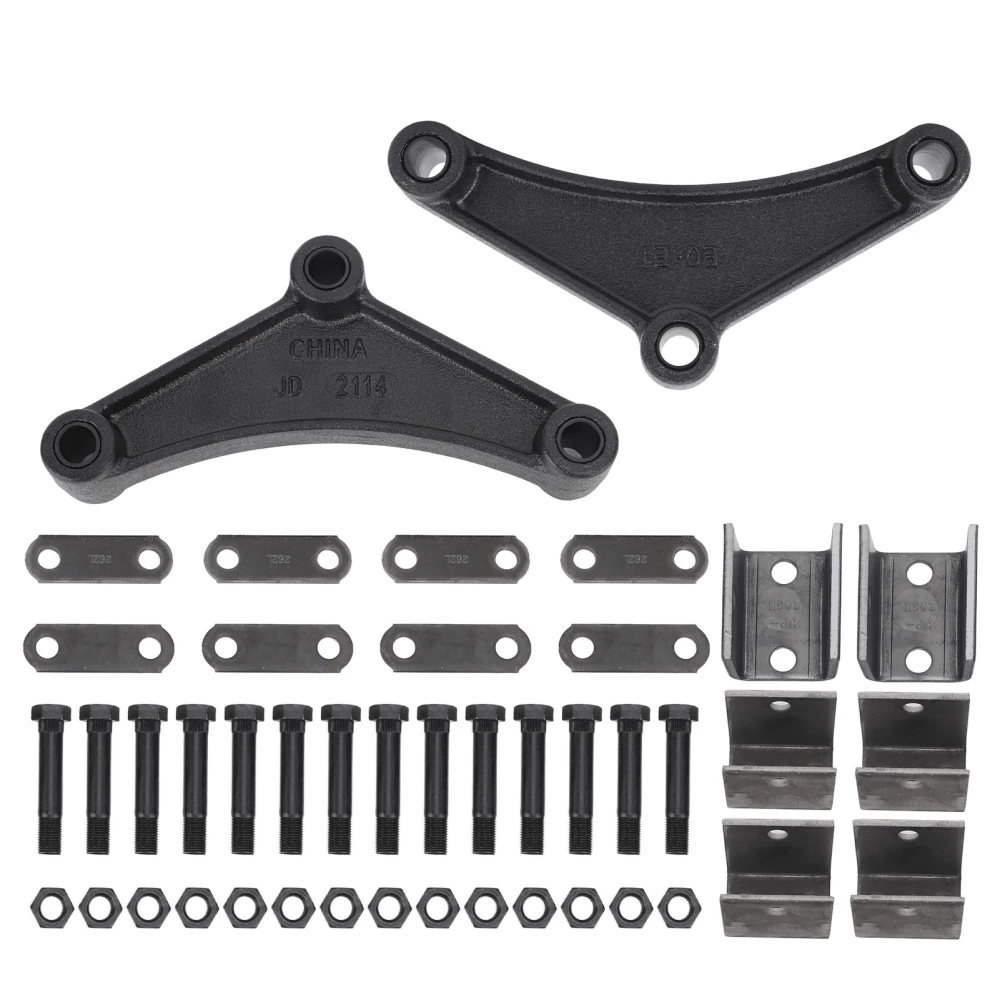 Trailer Axle Hanger Kit Rugged Tandem Trailer Axle Hanger Kit for 1‑3/4in Wide Double Eye Springs For 3500 to 7000 Lb Axles