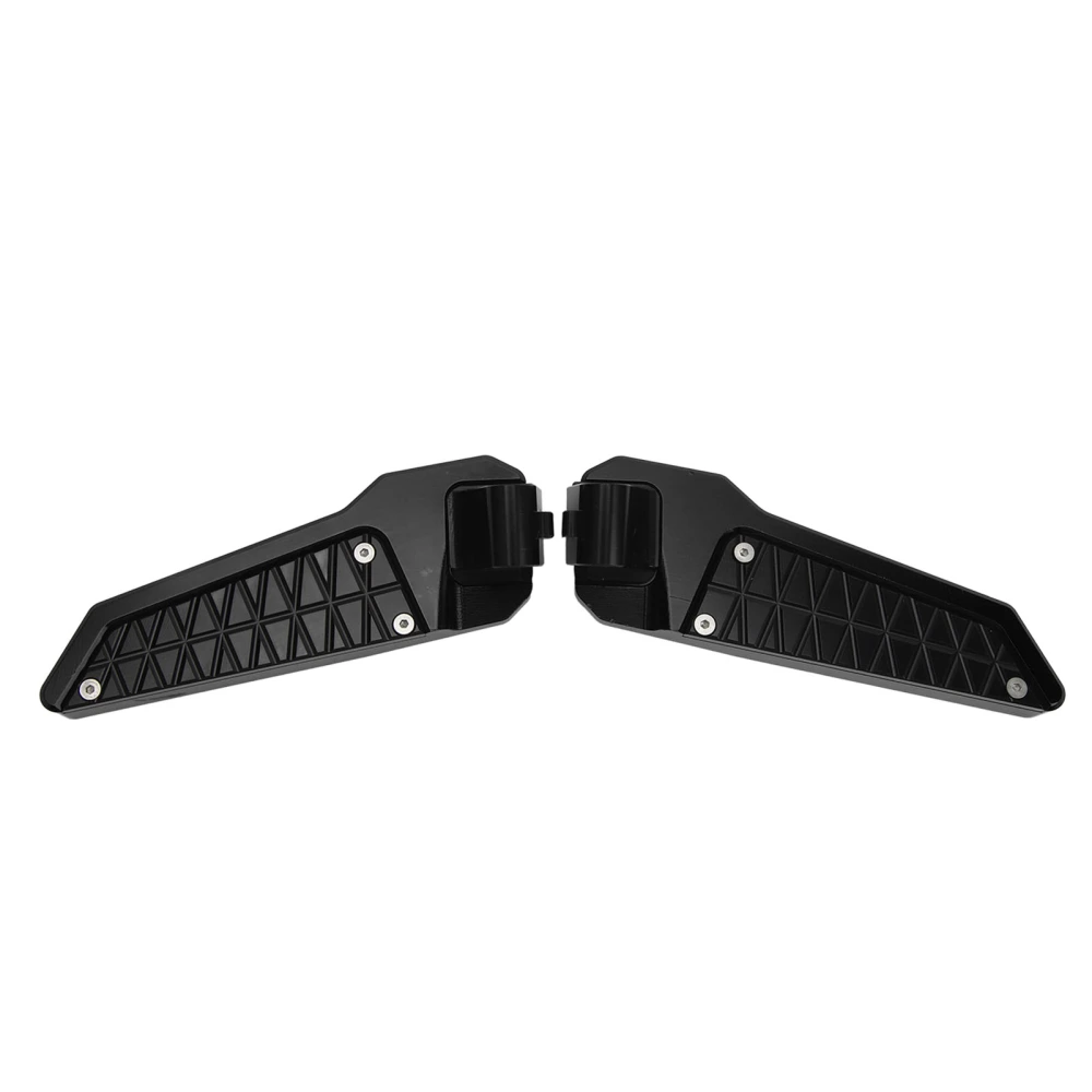 1Pair Motorcycle Foot Pegs Stylish Rugged Left Right Impact Resistant Rear Footrest Pedal For ADV150 ADV160 Black