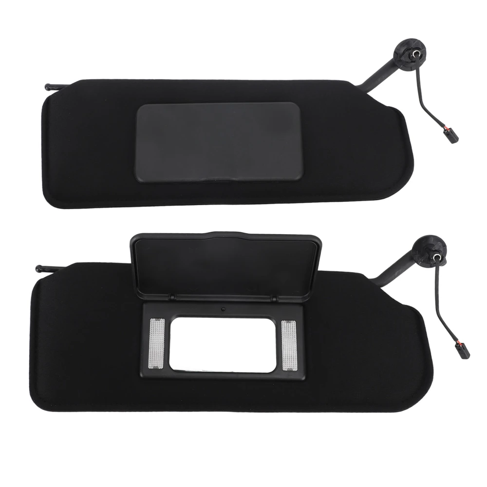 1 Pair Sun Visor with Lights and Mirrors 10442034 Left Right Replacement for Chevy Corvette C5 1997 to 2004