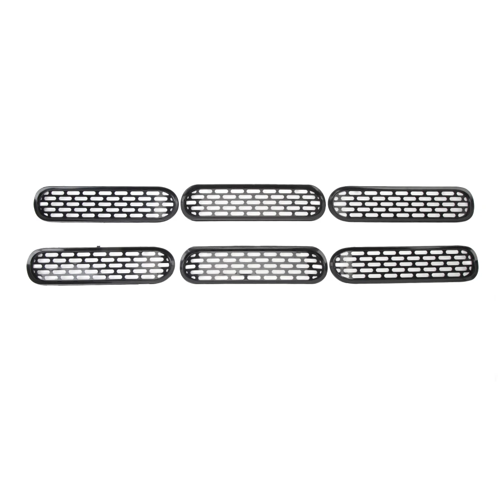 6Pcs Front Grille Inserts Trim Improved Performance Mesh Grille Cover Trim for Bronco 2021 to 2023