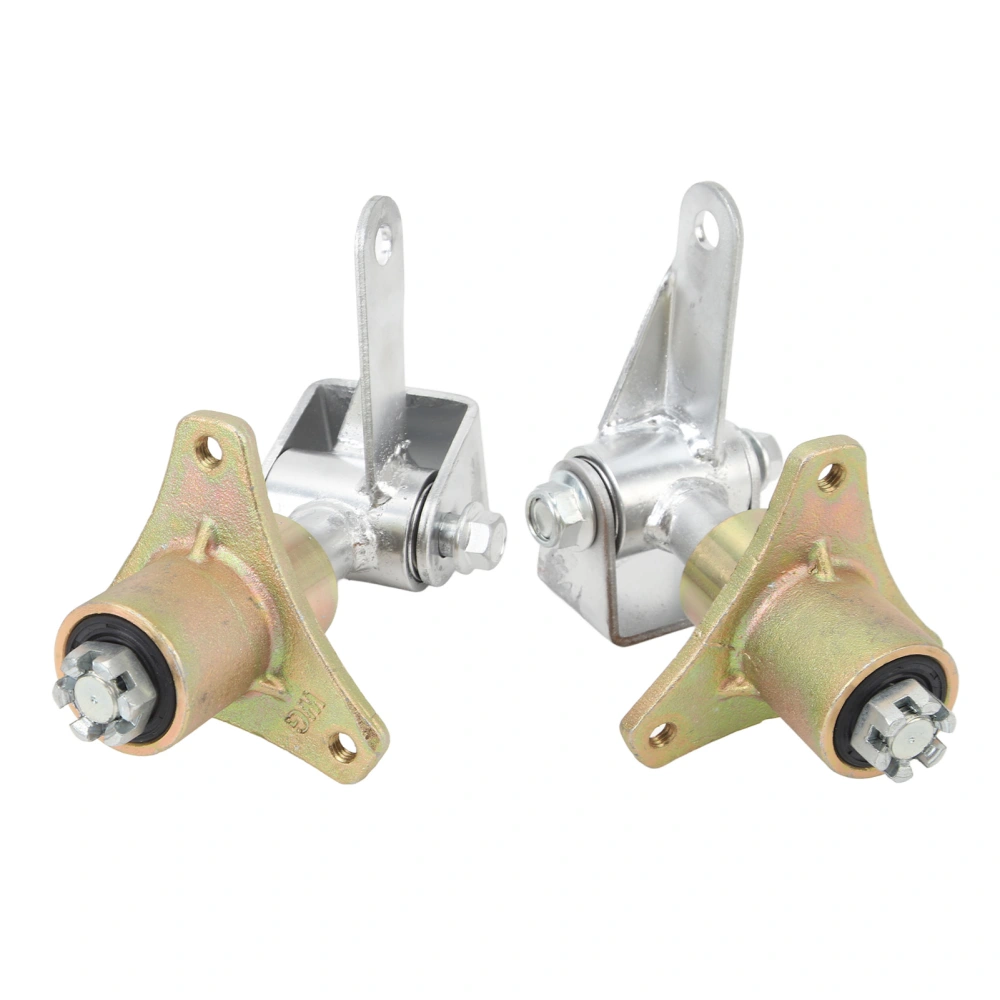 1 Pair 14mm 3 Stud Front Wheel Hubs Steering Spindle Steel Alloy Safe Driving for Drift Trike ATV Quad