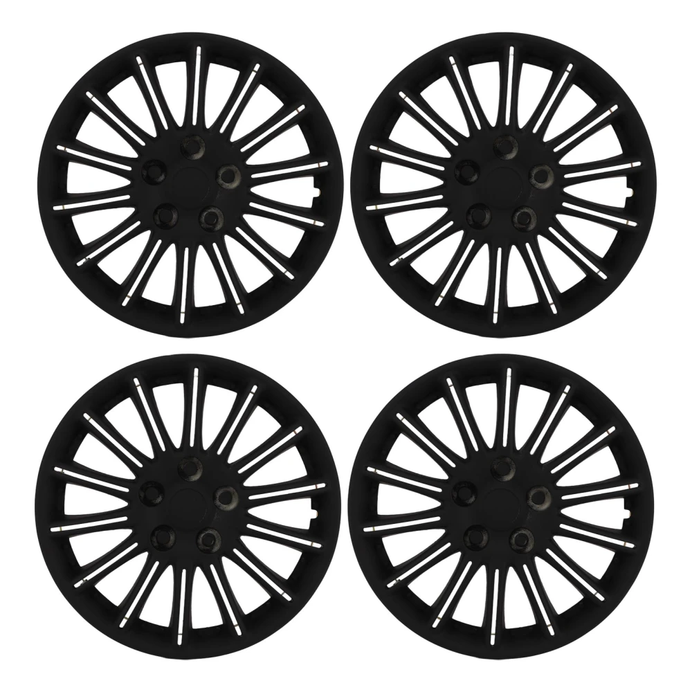 4PCS 14in Wheel Hub Cap Sporty Snap On Protective Wheel Cover Hubcap Universal for Cars Trucks Vans