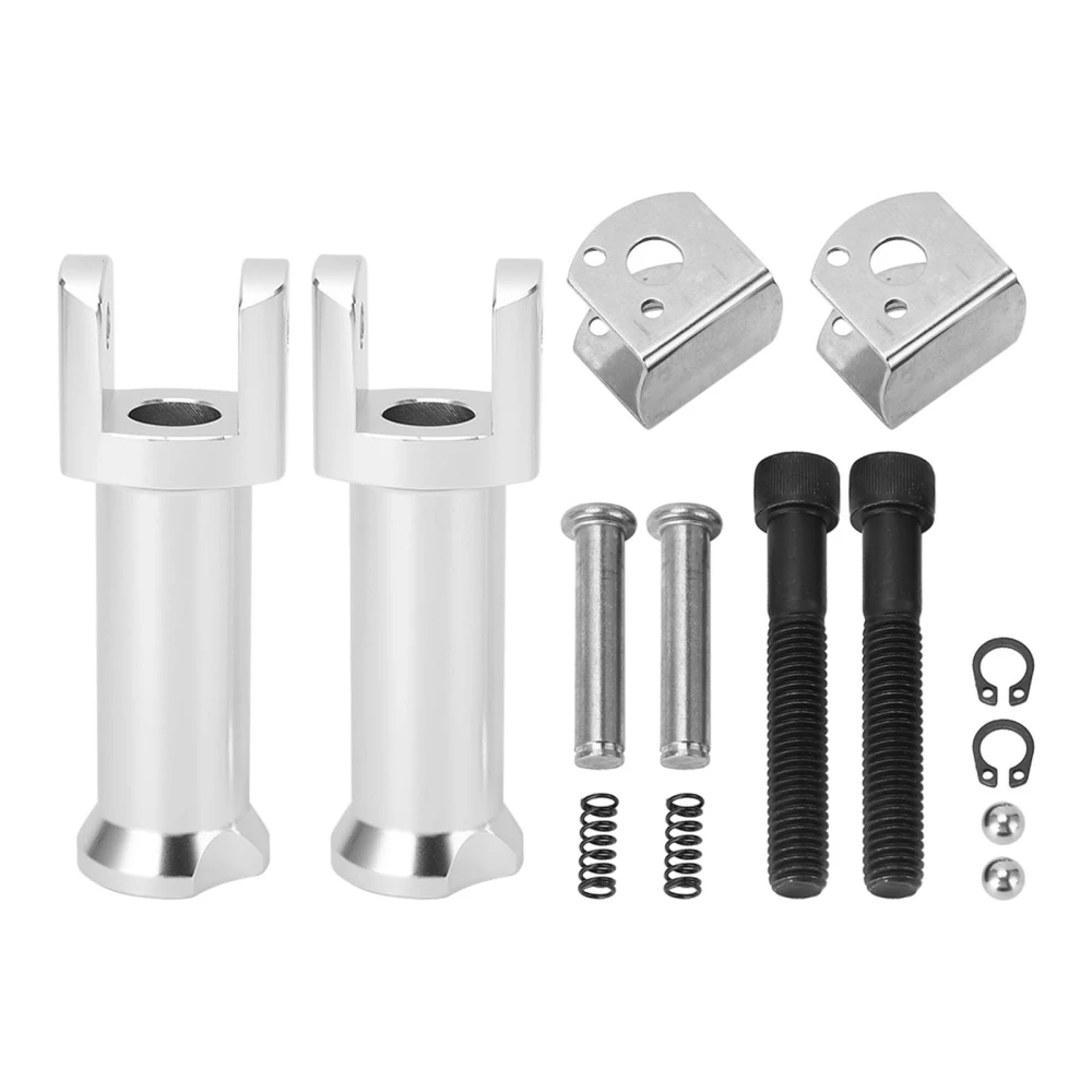 Passenger Foot Peg Mounts Kit 50500769 Silver Sturdy Stable High Hardness Passenger Foot Peg Support Kit for Breakout