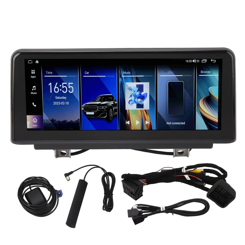 10.25 Inch Navigation Radio Display Screen 4G RAM 64G ROM Dashboard Monitor for 3 4 Series F30 F31 F32 F33 F34 F36 Left Hand Drive