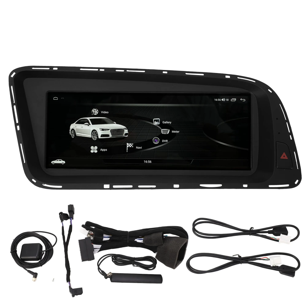 Car Stereo for Android 12 8.8in Touchscreen 4G SIM GPS Navigation Built in Carplay for Q5 8R Standard 2009 to 2017 LHD