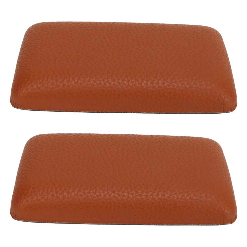 Car Leg Pads Microfiber Pu Leather Soft Automobile Center Console Knee Elbow Pad Cushion Brown