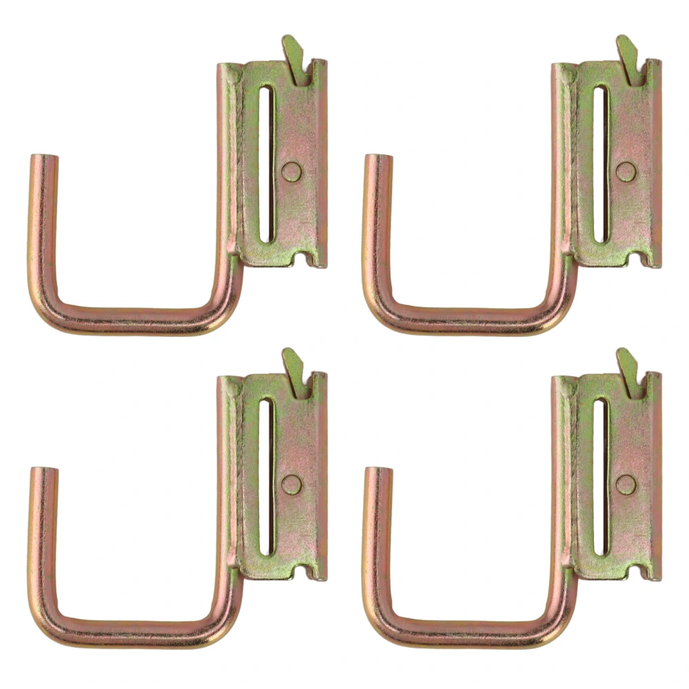 4pcs E Track Hooks Maximum Load 1200 Pounds E Track J Hook Accessories for Rv Marine Bedroom Pickup Truck