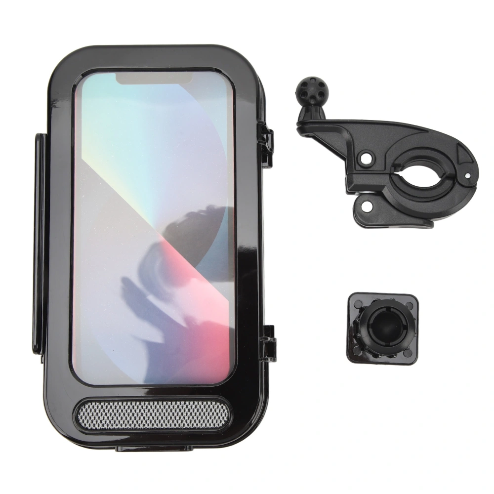 Motorcycle Waterproof Phone Mount Anti Shake 360 Degree Rotatable Bike Phone Holder for Outdoor Cycling