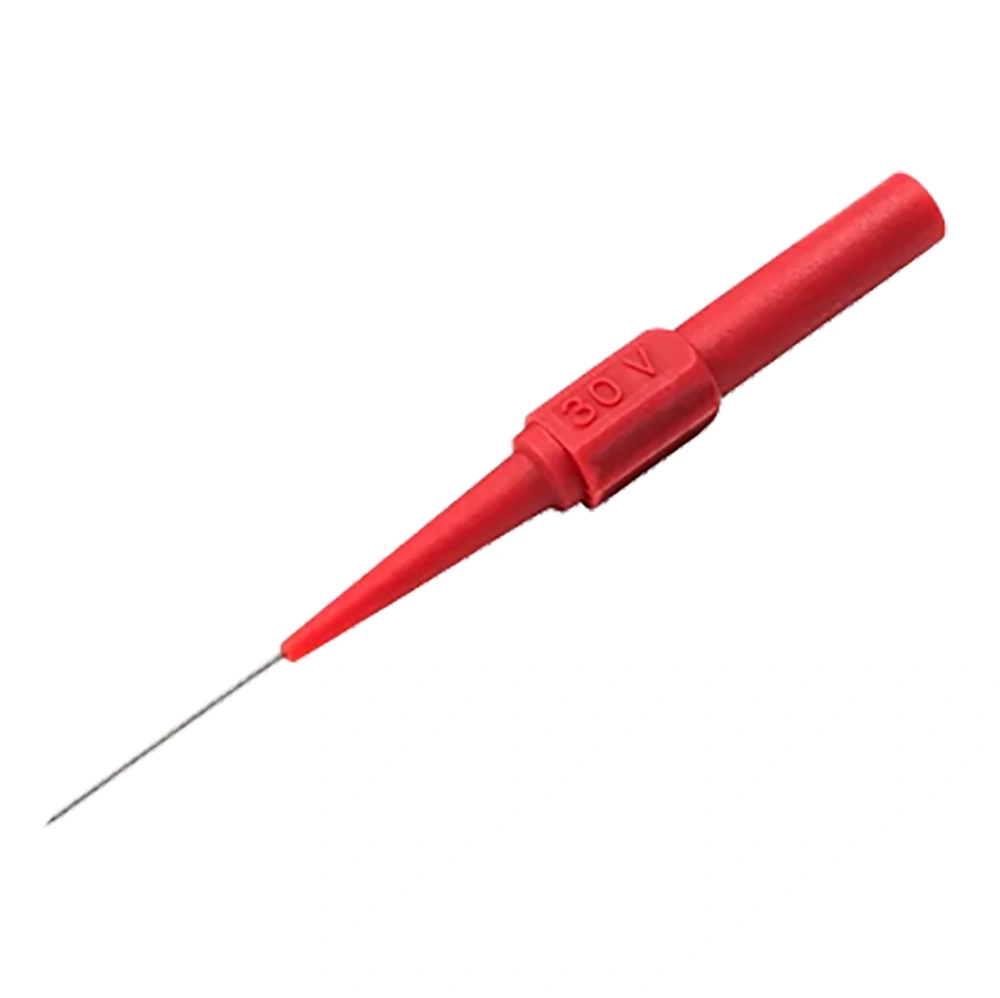 0.7mm Multimeter Test Probe High Temperature Resistance Precise Detection Wire Piercing Probe for Car Repair Red