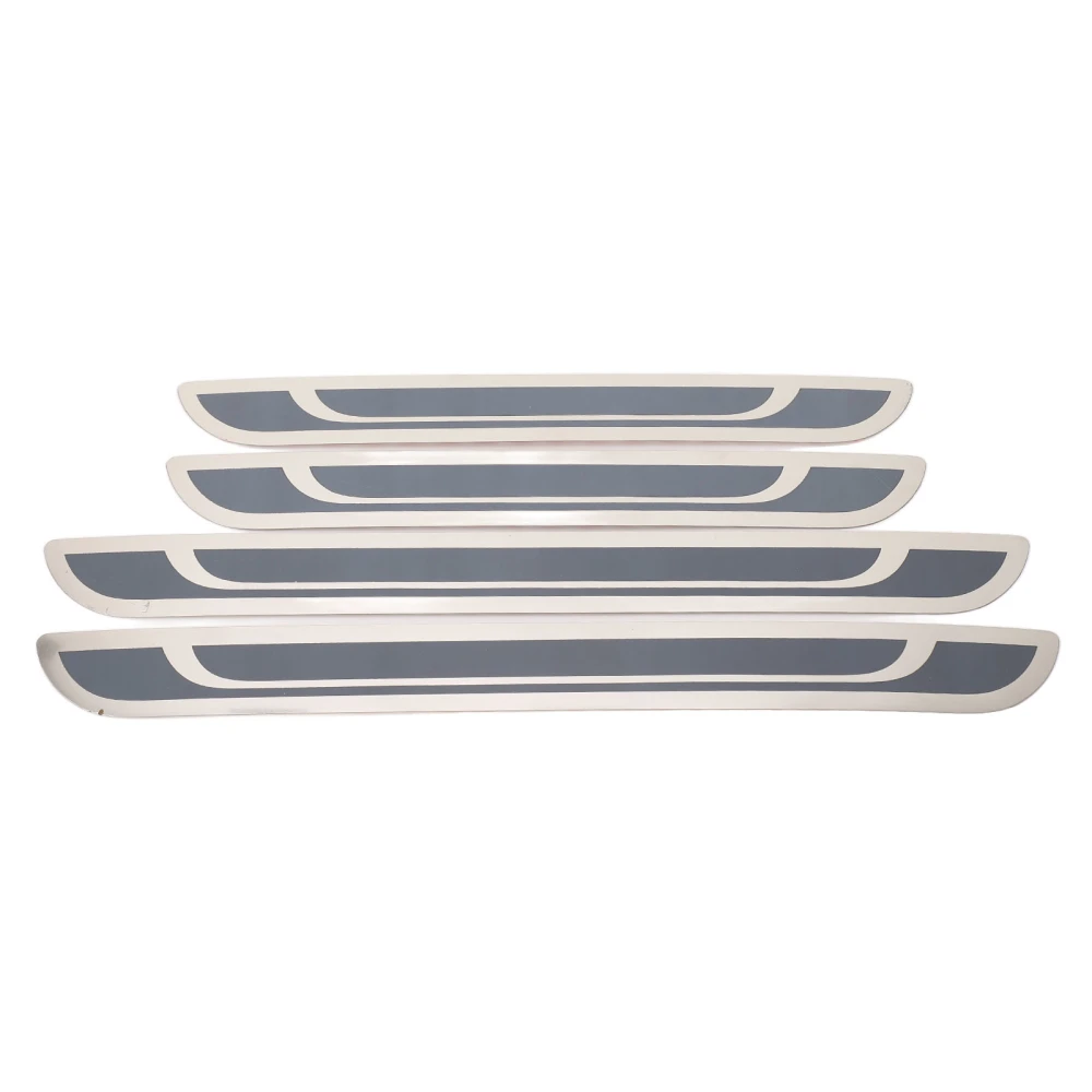 4Pcs Door Sill Cover Guard Stainless Steel Wear Resistant Door Sill Trim Replacement for Peugeot 208 307 308 408 508 2008 3008