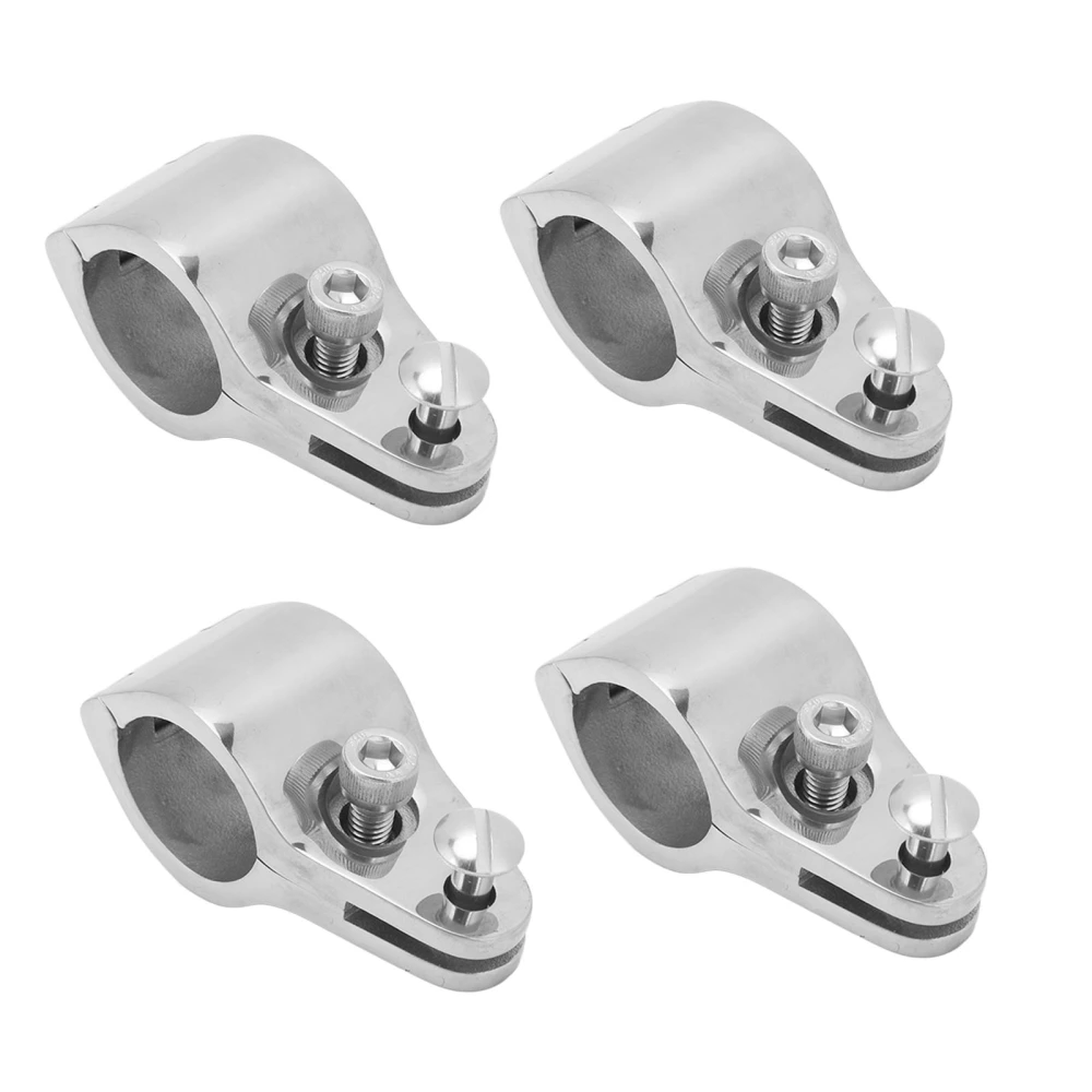 4PCS Bimini Top Jaw Slide 316 Stainless Steel Heavy Duty Rustproof Bimini Canopy Fitting for 1in Tubing