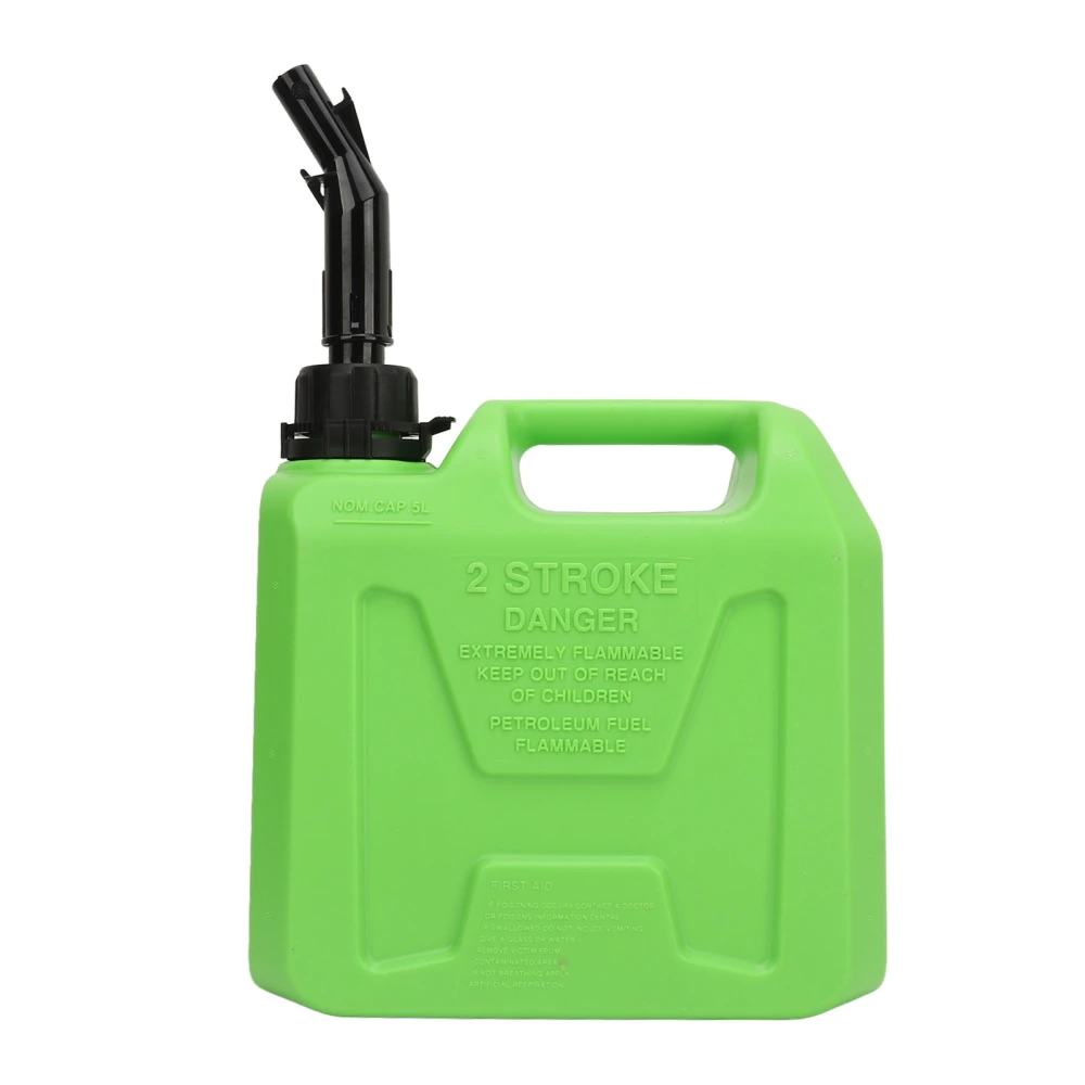 5L Fuel Oil Tank Large Capacity Portable Automatic Closure Petrol Gasoline Storage Cans for RV Camper Car SUV Green