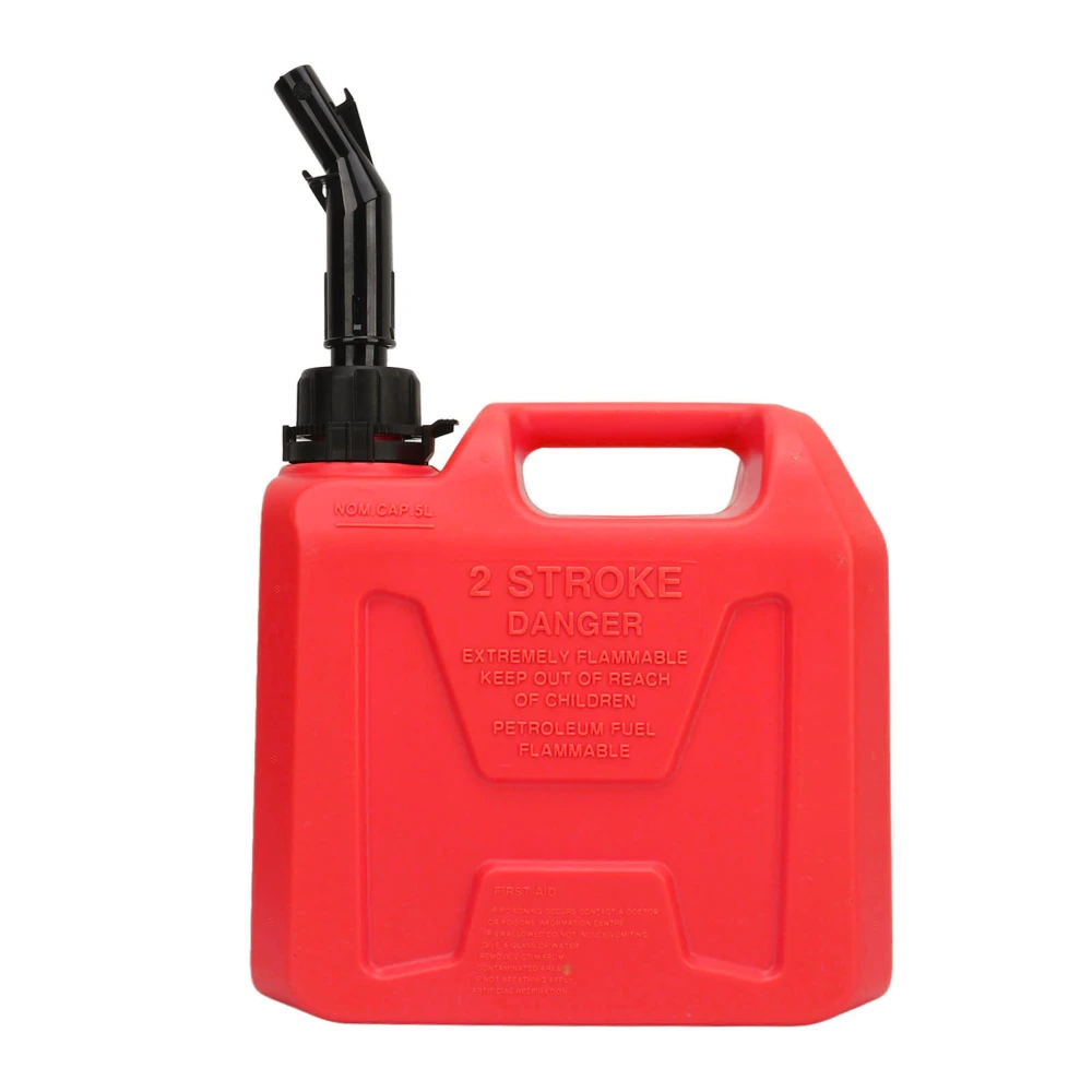 5L Fuel Oil Tank Large Capacity Portable Automatic Closure Petrol Gasoline Storage Cans for RV Camper Car SUV Red