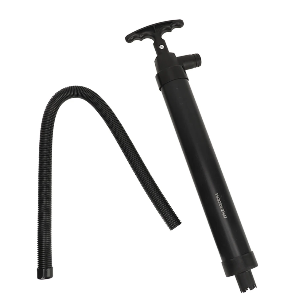 Manual Bilge Pump with Hose Portable Hand Water Pump for Yachts Fishing Boats Kayaks Speedboats Black