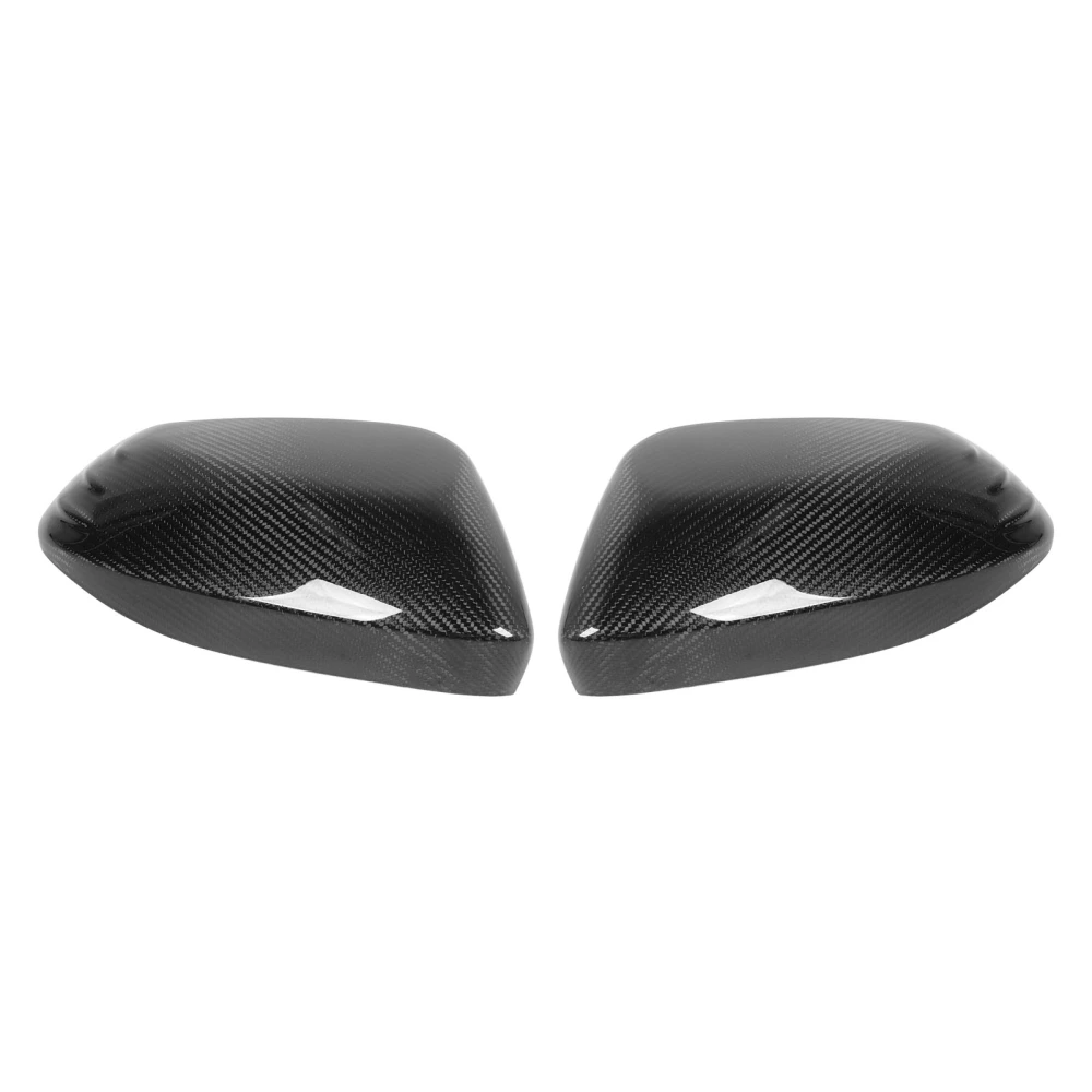2PCS Side Rearview Mirror Cover Real Carbon Fiber Left Right Glossy Replacement for Toyota Corolla Yaris GR