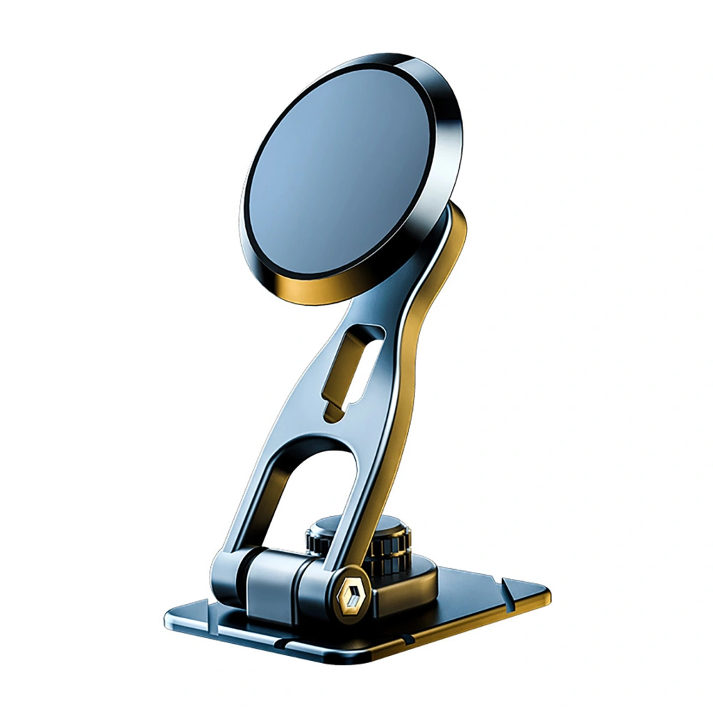 Car Phone Holder Mount Central Console Folding Adjustable Alloy Phone Navigation Stand for Vehicle