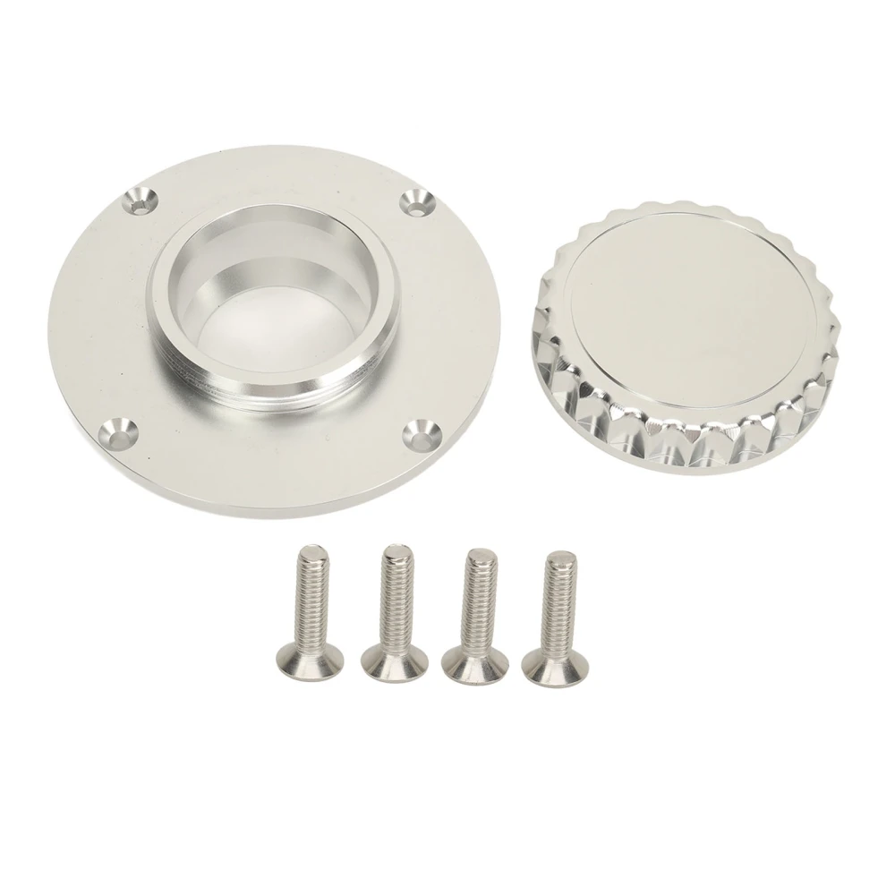 Fuel Gas Tank Cap Aluminium Rotating Opening Petrol Tank Lid Cap for K Series K1 K75 K100 K1100 RS RT S C LT Glossy Silver